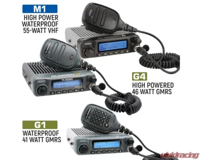 Rugged Radios RAMTRX-G4 Two-Way Mobile Radio Kit for 2021-2024 Ram 1500 TRX, 46 Watts - RAMTRX-G4