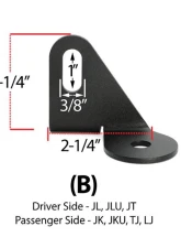 Rugged Radios Antenna Mount Jeep Wrangler | Gladiator 1997+                                     - MT-ANT-JP-A - Image 3