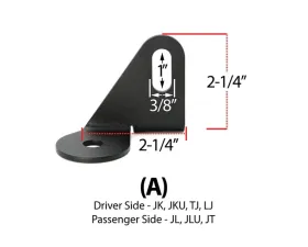 Rugged Radios Antenna Mount Jeep Wrangler | Gladiator 1997+