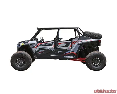 CageWrx Raw Finish Assembled "Baja Spec" Roll Cage w/ Roof Polaris RZR XP4 1000 | XP4 Turbo S 2018+ - 4SXPTSFT