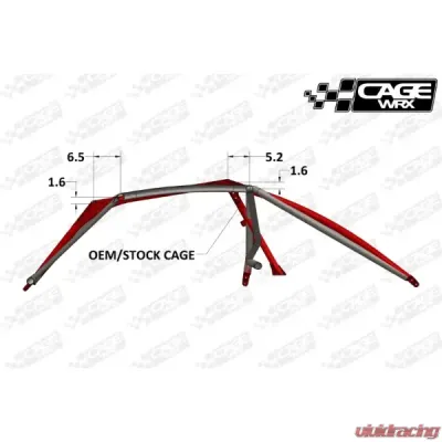 CageWrx Sport Cage Assembled Powder Coated Kawasaki Teryx KRX 1000 - 2SKRXSCPC