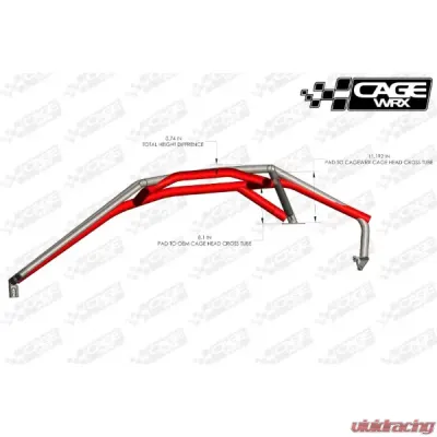 CageWrx Super Shorty Cage Kit Can-Am Maverick R 2024-2025 - 2SMAVRSS-DIY