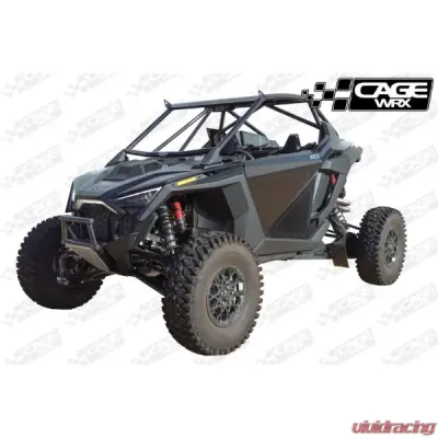CageWrx Super Shorty Roll Cage Assembled Raw w/ Roof Polaris RZR PRO R 2022-2024 - 2SPRORSS