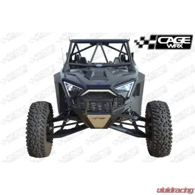 CageWrx Super Shorty Roll Cage Assembled Raw w/ Roof Polaris RZR PRO R 2022-2024 - 2SPRORSS