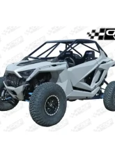 CageWrx Super Shorty Roll Cage Assembled Raw w/ Roof Polaris RZR Pro XP 2020-2024                                     - 2SPROXPSS - Image 2