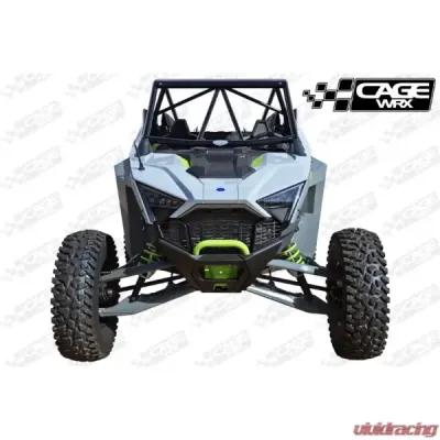 CageWrx Super Shorty Roll Cage Assembled Raw w/ Roof Polaris RZR Turbo R 2022-2024 - 2STRSS