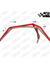 CageWrx Competition Cage Powder Coated Polaris XP 1000 | XP Turbo 2014-2018                                     - 2SXP1KSCPC - Image 3