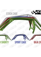 CageWrx Super Shorty Roll Cage Raw Polaris XP 1000 | XP Turbo 2014-2018                                     - 2SXP1KSS - Image 8