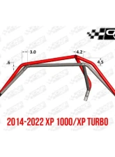 CageWrx Baja Spec Cage Kit Polaris RZR XP 1000 | XP Turbo S 2018-2023                                     - 2SXPTSFT-DIY - Image 6