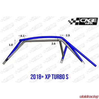 CageWrx Baja Spec Cage Kit Polaris RZR XP 1000 | XP Turbo S 2018-2023 - 2SXPTSFT-DIY