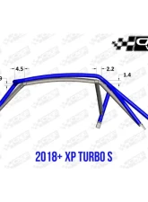 CageWrx Competition Cage Assembled Raw Polaris XP 1000 | XP Turbo/S 2018-2024                                     - 2SXPTSSC - Image 7