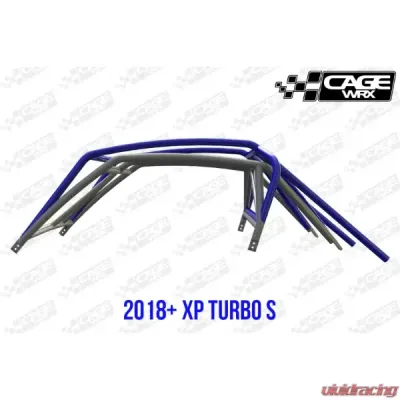 CageWrx Super Shorty Roll Cage Powder Coated Polaris XP 1000 | XP Turbo/S 2018-2024 - 2SXPTSSSPC