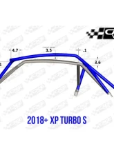 CageWrx Super Shorty Roll Cage Powder Coated Polaris XP 1000 | XP Turbo/S 2018-2024                                     - 2SXPTSSSPC - Image 9