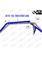 CageWrx Baja Spec Cage Assembled Powder Coated Yamaha YXZ1000R 2015-2024                                     - 2SYXZFTPC - Image 9