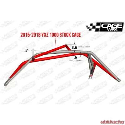 CageWrx Super Shorty Cage Kit Yamaha YXZ1000R 2015-2024 - 2SYXZSS-DIY