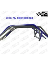 CageWrx Super Shorty Roll Cage Assembled Powder Coated Yamaha YXZ1000R 2015-2024                                     - 2SYXZSSPC - Image 8