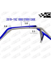 CageWrx Super Shorty Roll Cage Assembled Powder Coated Yamaha YXZ1000R 2015-2024                                     - 2SYXZSSPC - Image 9