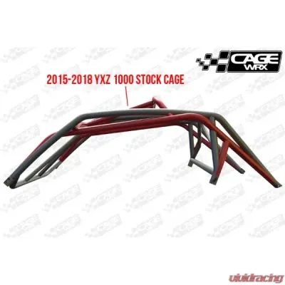 CageWrx Super Shorty Roll Cage Assembled Raw Yamaha YXZ1000R 2015-2024 - 2SYXZSS
