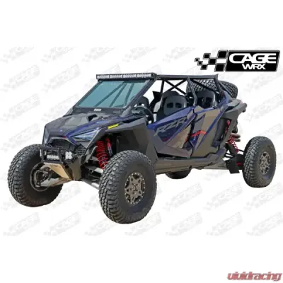 CageWrx Baja Spec Roll Cage Assembled Powder Coated w/ Roof (Pick Up Only) Polaris RZR Pro R 4 2022-2024 - 4SPRORFTPC
