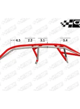CageWrx Super Shorty Roll Cage Assembled Raw w/ Roof Polaris RZR Pro R 4 2022-2024                                     - 4SPRORSS - Image 6