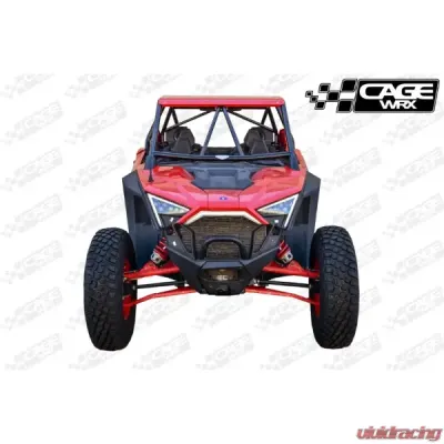 CageWrx Super Shorty Roll Cage Assembled Raw w/ Roof Polaris RZR Pro XP 4 2020-2024 - 4SPROXPSS