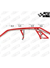 CageWrx Super Shorty Roll Cage Assembled Raw w/ Roof Polaris RZR Pro XP 4 2020-2024                                     - 4SPROXPSS - Image 7
