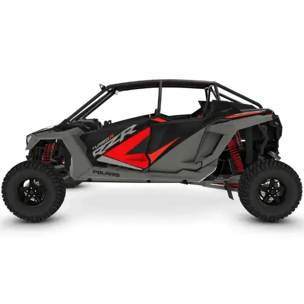 CageWrx Super Shorty Roll Cage Assembled Raw w/ Roof Polaris RZR Turbo R 4 2022-2024 - 4STRSS