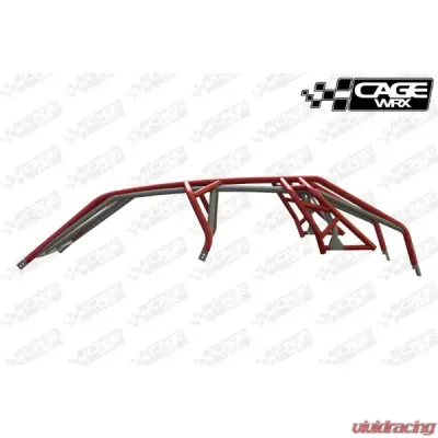 CageWrx Super Shorty Roll Cage Assembled Raw w/ Roof Polaris RZR Turbo R 4 2022-2024 - 4STRSS