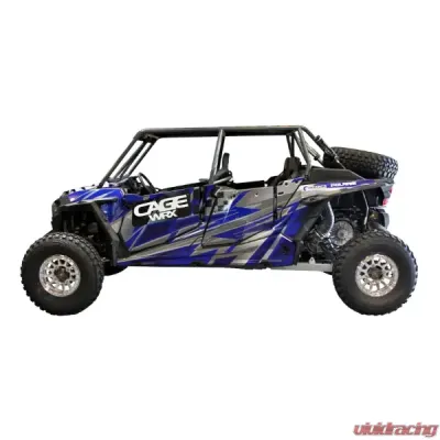 CageWrx Baja Spec Roll Cage Assembled Powder Coated w/ Roof (Pick Up Only) Polaris RZR XP4 1000 | XP4 Turbo 2014-2018 - 4SXP1KFTPC