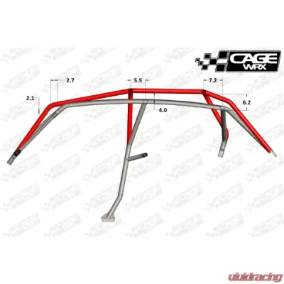 CageWrx Super Shorty Cage Kit Polaris RZR XP4 1000 | XP4 Turbo 2014-2018 - 4SXP1KSS-DIY