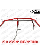 CageWrx Baja Spec Cage Kit Polaris RZR XP4 1000 | XP4 Turbo 2018-2023                                     - 4SXPTSFT-DIY - Image 6