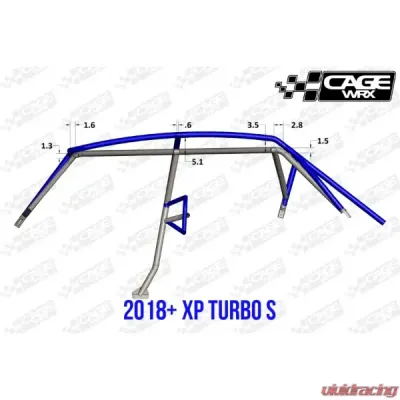 CageWrx Baja Spec Cage Kit Polaris RZR XP4 1000 | XP4 Turbo 2018-2023 - 4SXPTSFT-DIY