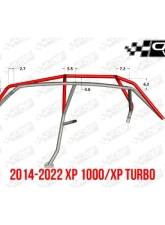 CageWrx Super Shorty Cage Kit Polaris RZR XP4 1000 | XP4 Turbo/S 2018-2023                                     - 4SXPTSSS-DIY - Image 5