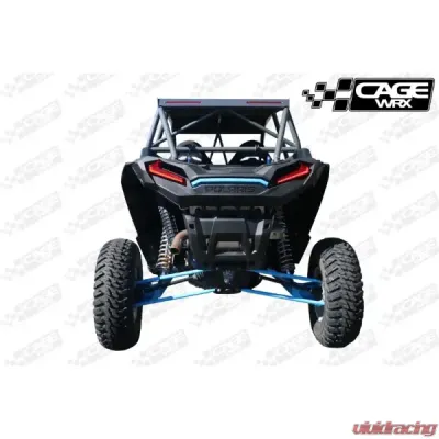 CageWrx Super Shorty Roll Cage Assembled Raw w/ Roof Polaris RZR XP4 1000 | XP4 Turbo/S 2018-2023 - 4SXPTSSS