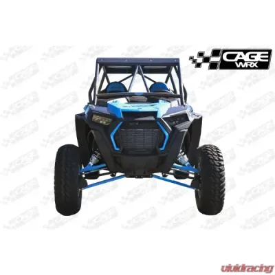 CageWrx Super Shorty Roll Cage Assembled Raw w/ Roof Polaris RZR XP4 1000 | XP4 Turbo/S 2018-2023 - 4SXPTSSS