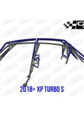 CageWrx Super Shorty Roll Cage Assembled Raw w/ Roof Polaris RZR XP4 1000 | XP4 Turbo/S 2018-2023                                     - 4SXPTSSS - Image 9