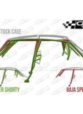 CageWrx Super Shorty Roll Cage Assembled Raw w/ Roof Polaris RZR XP4 1000 | XP4 Turbo/S 2018-2023                                     - 4SXPTSSS - Image 10