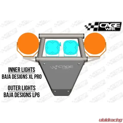 CageWrx Front Bumper Kit Polaris RZR XP Turbo S 2018-2024 - CWXPTS-FB