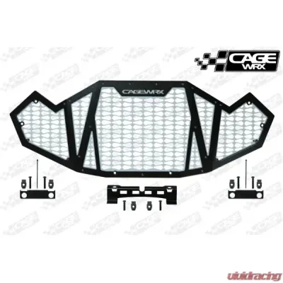 CageWrx Front Grille Powder Coated Polaris RZR Pro R | Turbo R - PROFGPC
