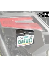 CageWrx License Plate Mount w/ LED Light Polaris RZR Pro R | Pro XP                                     - PROLPM - Image 3