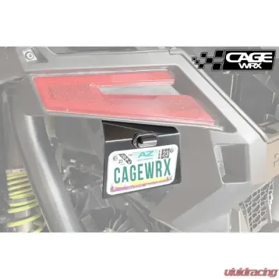 CageWrx License Plate Mount w/ LED Light Polaris RZR Pro R | Pro XP - PROLPM