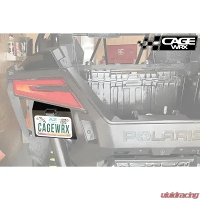 CageWrx License Plate Mount w/ LED Light Polaris RZR Pro R | Pro XP - PROLPM
