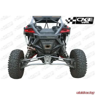 CageWrx Rear Exhaust Cover Powder Coated Polaris RZR Pro R - PROREXCPC