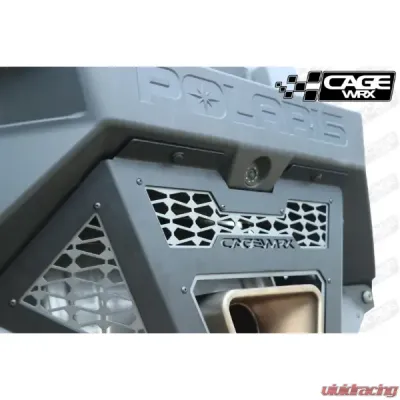 CageWrx Rear Exhaust Cover Raw Polaris RZR Pro R - PROREXC