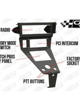 CageWrx PCI Radio & Intercom Mount Polaris RZR Pro R | Turbo R | Pro XP                                     - PRORIMPC - Image 5