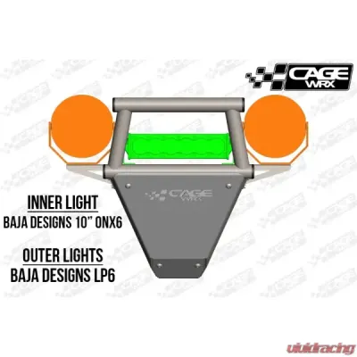 CageWrx Front Bumper Assembled Polaris RZR Pro XP - PROXPFBAPC