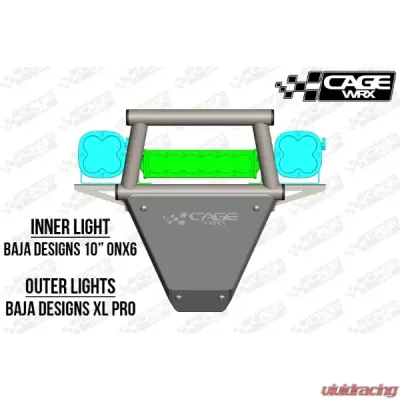 CageWrx Front Bumper Assembled Polaris RZR Pro XP - PROXPFBAPC