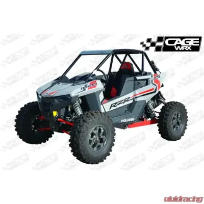 CageWrx Super Shorty Roll Cage Assembled Raw w/ Roof Polaris RZR RS1 2018-2024 - RS1SS