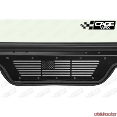 CageWrx USA Flag Windshield Vent Polaris XP1K | Turbo/S 2019-2024 - WSVENT-USA