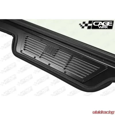 CageWrx USA Flag Windshield Vent Polaris XP1K | Turbo/S 2019-2024 - WSVENT-USA